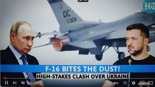 Rusko ničí další ze série bombasticky očekávaných stíhačů F-16; Putinův útok otřásá západní hrdostí.