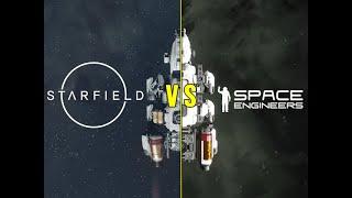 Starfield VS Space Engineers Ship Build OFF  - Frontier & Red Ship