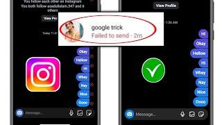 How To Fix Failed To Send Message On Instagram | Instagram message failed to send problem