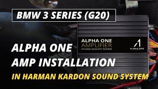 Alpha One Amp for MGU Harman Kardon – BMW 3 Series (G20) / M3 (G80) Installation