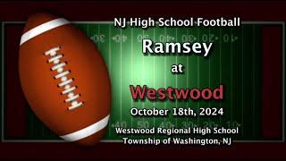 H.S. Football - Ramsey at Westwood 10.18.24