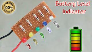 Simple 12 Volt Battery Level Indicator Circuit/Battery Level Indicator 12v / Battery Level Indicator