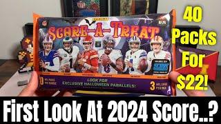 40 Football Packs For $22?! First Look At The 2024 Score Football Card Design? Kinda Fun For The $!