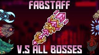 Fabstaff V.S All Bosses in Revengeance Mode! ||Terraria Calamity mod 1.2||