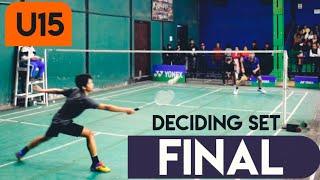 NICE ANGLE#FINAL# u15BOY'S DECIDING SET#RohitGogoiVS UdayanSaikia#Inter-District BadmintonTournament