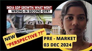 WHY GDP Number is Good?? Pre Market Report - Nifty & Bank Nifty - 03 Dec 2024, Range, Analysis