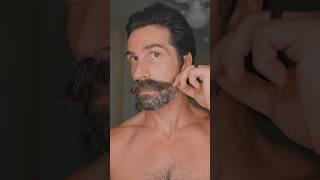Growing out beard cleanup ASMR #asmr