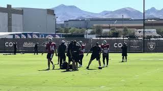 Las Vegas Raiders New QB Desmond Ridder's First Reps from Practice #lasvegasraiders #desmondridder