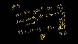 Math Pre-algebra - Growing by a percentage