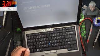 Dell Latitude D630 with Mercedes-Benz diagnosis software repair, charging but not coming on, tricky!