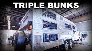 KEDRON® 'TRIPLE BUNK' FAMILY OFFROAD CARAVAN - XC'5 - 22ft - FACTORY DIRECT DELIVERY