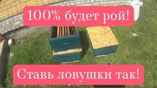 Как поймать рой пчел? Маленькие хитрости, #пчелы#пчеловодство #пасека #пчела #улей