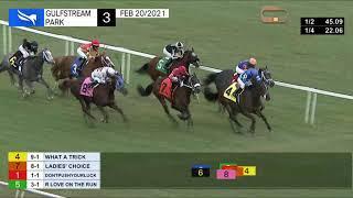 Gulfstream Park February 20, 2021 Race 3