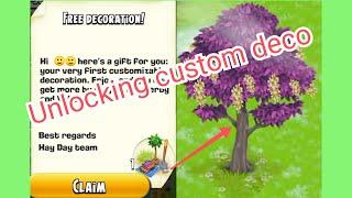 Hayday: Unlocking Custom decoration at level 71