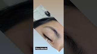 Eyebrow Thread///before/after