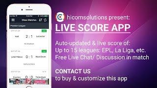 Live score football app template - The best App HiCom Solutions