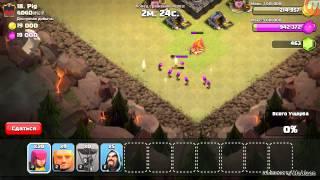 Clash of clans:Слитая атака на КВ и ТХ 6