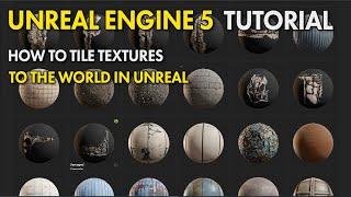 Unreal Engine 5 UE5 Free Tutorial - How To Tile Textures To The World In Unreal