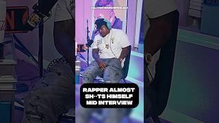Rapper Almost Sh**ts Himself Mid Interview #rapper #hiphop #viralshorts