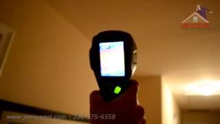 Greensboro Home Inspector uses infrared camera to find missing insulation in home