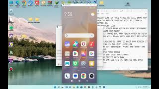 Redmi note 12 (tapas) hyper os dual imei repair bootloader lock