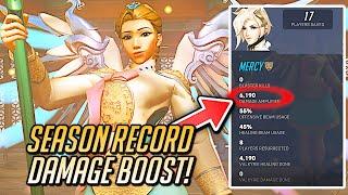 *NEW* Season High Damage Boosted!  6k Damage Boost + 20k Healing - Mercy Gameplay Overwatch 2