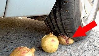 #carlab Top 5 Crushing Crunchy & Soft Things by Car! EXPERIMENT - Fruits vs Car