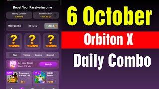 OrbitonX Daily Combo 6 - 7 October | Orbiton X Game Daily Combo Today | orbiton x game airdrop