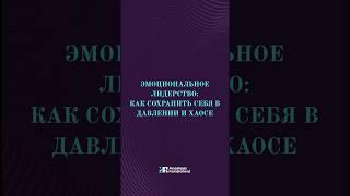 Эмоциональное лидерство: как сохранить себя в давлении и хаосе