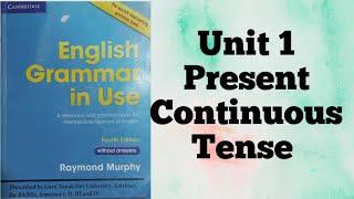 Unit 1 Present Continuous Tense English Grammar in Use by Raymond Murphy for BA Sem 1 GNDU