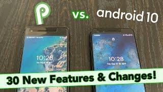 30 NEW FEATURES & CHANGES on Android 10 vs Android 9 Pie!