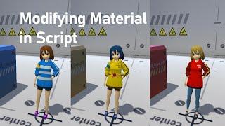 Unity C# : Modifying Material in Script