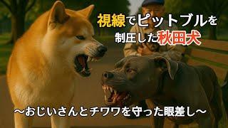 チワワとお爺さんを守った秋田犬の静かな闘志（ロングver.）