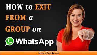 How to Exit From a WhatsApp Group on an Android Device