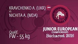 Qual. FW - 55 kg: A. NICHITA (MDA) df. A. KRAVCHENKO (UKR), 8-4