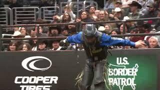 Austin Richardson rides Fat Magic for 87.25 points (PBR)