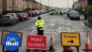 Police cordon off scene of fatal Glasgow Christmas Day attack - Daily Mail