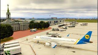 Минеральные Воды - Харьков | Embraer E195 | Ukraine International Airlines | URMM - UKHH | X-Plane