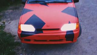 Ваз 2114 КАМУФЛЯЖ RED&BLACK plastidip