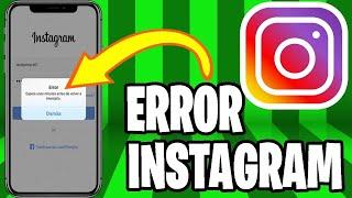 Espere unos minutos antes de volver a intentarlo SOLUCIÓN ERROR INICIO SESIÓN INSTAGRAM