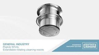 Extendable rotating cleaning nozzle "PopUp Whirly" for medium-sized tanks | Series 5P2 / 5P3