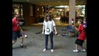 Jacob Petersen 10yr Old Juggler Passing With Mr. G Juggler Gary Luber 2011