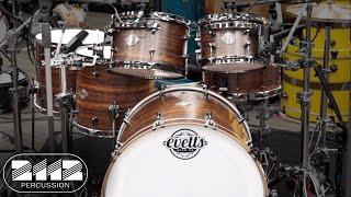 Evetts Spotted Gum 6-Piece Drum Set (Pre-Owned)