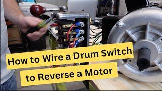 How to Wire a Drum Switch to a 6 lead Motor to Build a Reversing Circuit.