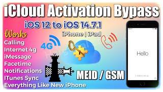 iOS 12 to iOS 14.7.1 | MEID /GSM | Sim Fix | iCloud Activation Bypass | Best Tool