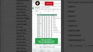 Create Attendance Tracker excel #davehenzy_tech #excel #exceltutorial