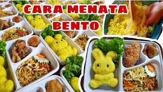 Cara menata bento nasi kuning mudah dan lucu