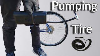 Replacing Bike Tube and inflating it with Electric Air Pump VC