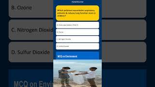 Which pollutant exacerbates respiratory ailments & reduces lung function more in children?