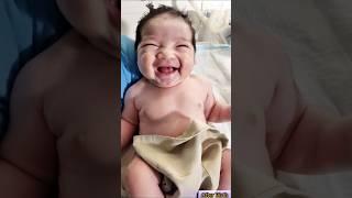 Beautiful Newborn Baby Smiles Adorably @AfterBirth #cutestbabies